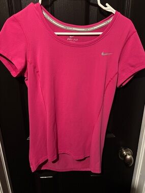 Nike Hot Pink Dri-FIT Short Sleeve Tee